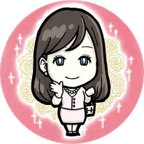 ちびキャラの女性