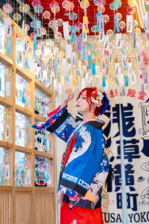 浅草横町着物