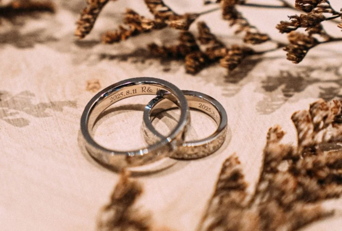 刻印された指輪