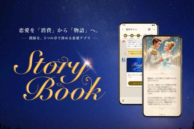 恋愛を「消費」から「物語」へと深めるコンセプトの「Story Book」という恋愛アプリ