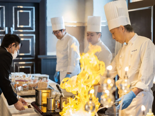 シェフのライブクッキング