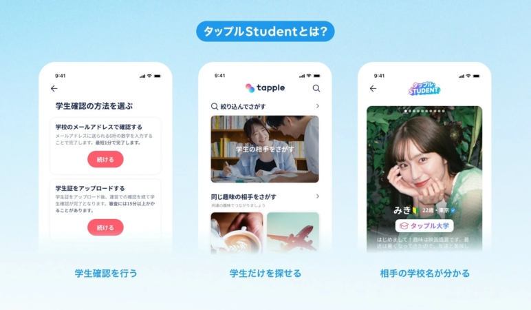 タップル Studentとは
