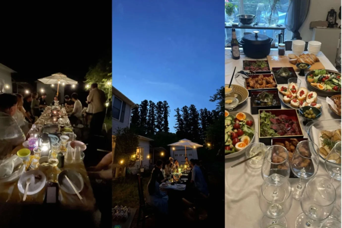 夜カフェの様子