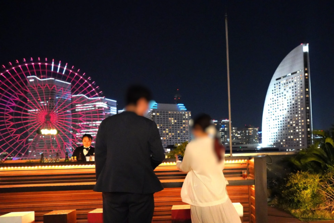 ルーフトップバーからの夜景