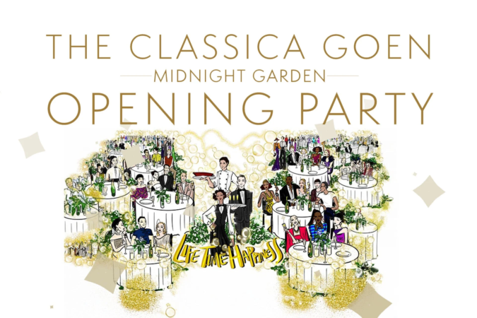 THE CLASSICA GOEN MIDNIGHT GARDEN OPENING PARTYのイラスト