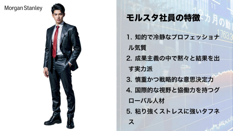 モルガン・スタンレー 男性社員の特徴