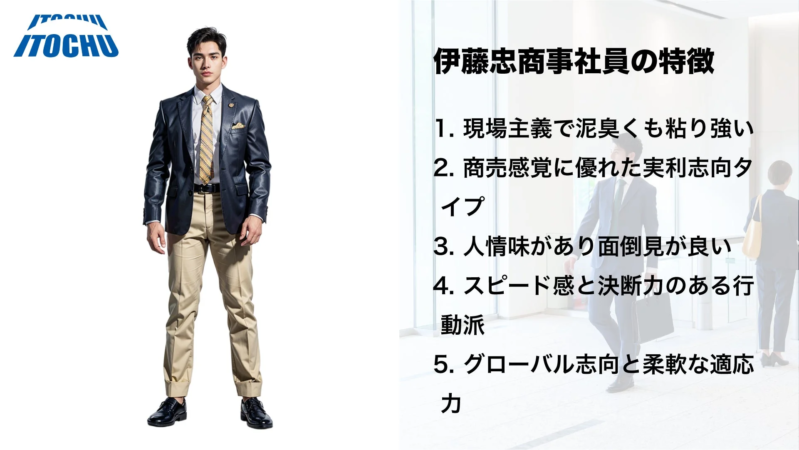 伊藤忠商事の男性社員の特徴