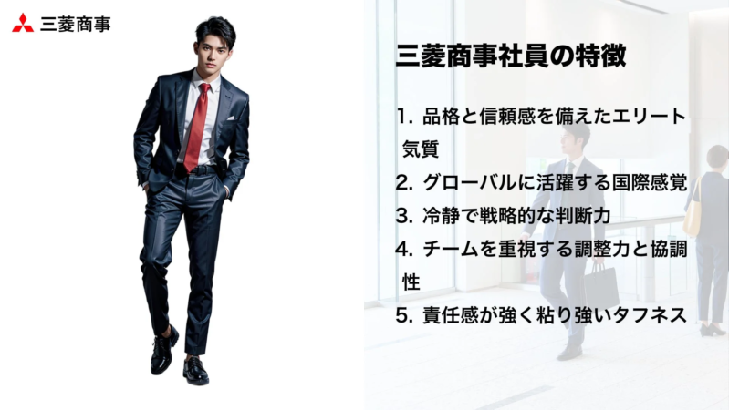 三菱商事の男性社員の特徴