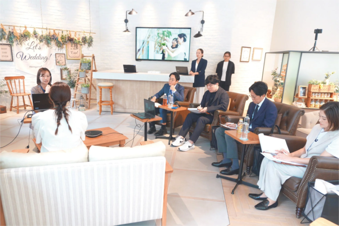 ウェディング関連の会議風景